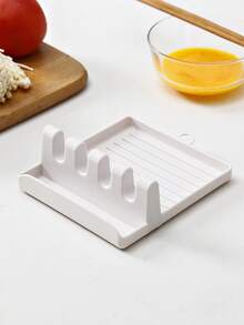 1pc/3pcs Hard Plastic Cutlery Holder With Drip Pad, For Kitchen Utensils Such As Spoons,Spatulas,Kitchen Supplies,Multifunctional Kitchen Pot Lid Rack Shovel Storage Rack, Foldable Pot Holder,Heat Resistant Cover Holder, Rack For Kitchen Accessories - 1 Piece Set - View 14