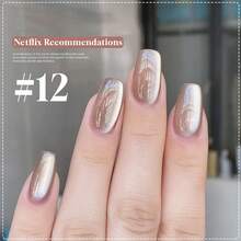MIANEL GEL 10ml Esmalte em Gel para Unhas Angela Cat Eye Summer Blue 2026, Efeito Brilhante de Contas de Vidro Branco Cristal Jade Clareador, Série Multicolorida, para Salão de Unhas e Uso Doméstico DIY - Multicolorido - Visão 9