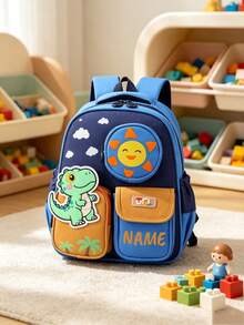 1pc Personalized Back To School Fashionable Cute Cartoon Rocket, Candy, Flower Theme Backpack With Mini Coin Purse, Zipper Closure Nylon Material, Adjustable Shoulder Strap, Hand-Carry, Suitable For School, Shopping, Daily Outings, Outdoor Trips. Birthday Gift, Backpack - Multicolor - View 22