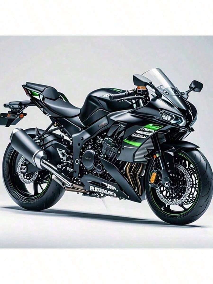1:18比例收藏版合金摩托车模型 - 川崎杜卡迪运动自行车仿真模型，礼物 - 生日礼物 - 毕业礼物