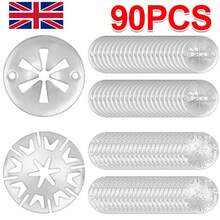90-PCS Auto Heat Shield Clips Car Exhaust Metal Locking Star Washers Fixing UK - A - View 11