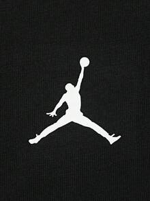 Men's AS JORDAN UTILITY GFX TEE Short Sleeve Knit Collarless T-Shirt TIX4986-010 - Black - View 5
