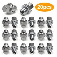 20x  Alloy Wheel Nut For Land Rover L322 Discovery 3 4 5 - Silver - View 1