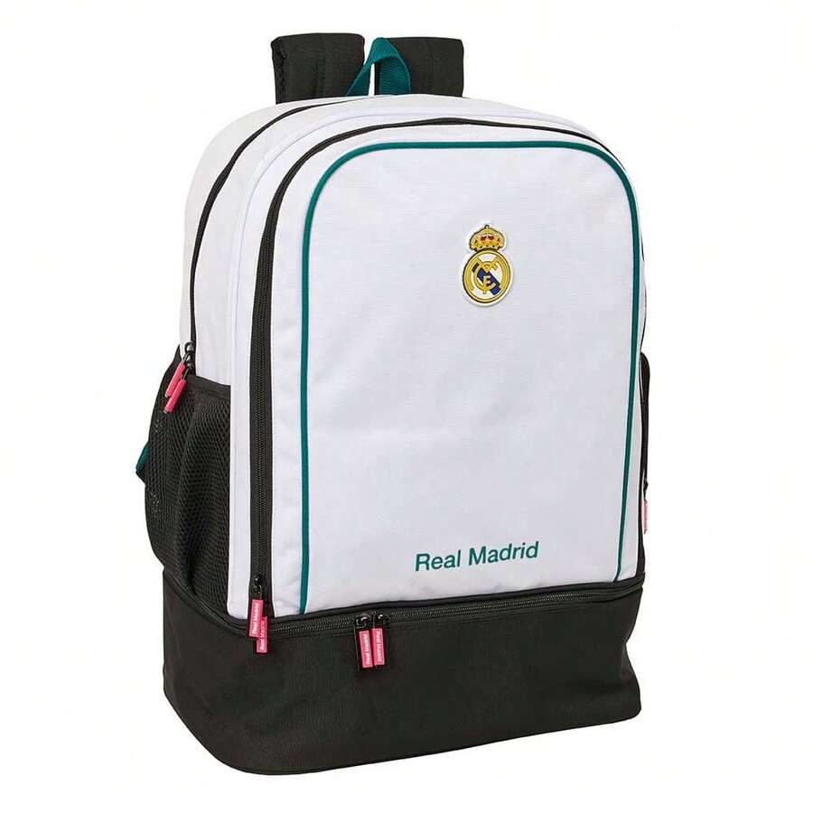 Real Madrid 皇家馬德里26/27賽季學生背包套裝,半硬底隔層拉鍊,男女童通用,尺寸為35x24x50厘米 - 訓練 - 查看 1