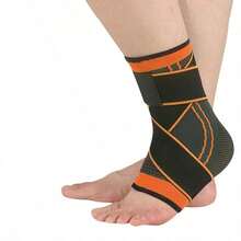 Adjustable Ankle Support Breathable Knitted Band Adjustable Elastic Compression Wrap, Suitable For Running And Fitness (Single Pack) - Multicolor - View 5
