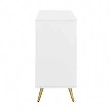 White Sideboard With Doors And Drawers, Internal Shelves - Modern Storage - 白色 - 查看 11