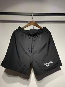 GALLERY DE-PT Quick Dry Athletic Shorts For Men Lightweight Breathable Summer Outdoor Shorts - 黑色1 - 查看 9