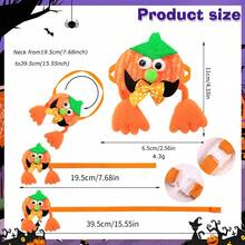 6/10/20pcs Halloween Dog Collar - Adjustable Pet Collar Accessories - With Pumpkin Devil Ghost Pattern, Suitable For Small And Medium Sized Dogs And Cats Such As Pomeranian Teddy Marzis To Wear - Multicolor - View 3