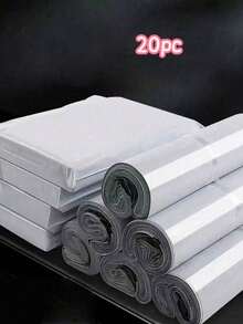 100pc Thickened Waterproof Mailing Bags Set, Waterproof And Moisture-Proof Thickened Plastic Shipping Bags, Self-Sealing With Strong Adhesive For Secure Closure, Reusable Multi-Functional Storage, Suitable For Clothing Shipping, Small Item Packing, Travel Storage, Moving Organization And Back To School Supplies Storage, Multiple Sizes And Quantities To Choose From, Both Practical Mailing Packaging Bags And Great Home And Travel Storage Helpers, Get Shipping And Storage Done In One Bag - A-White - View 16
