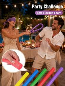 Multi-Color Foam Swimming Sticks Solid Foam Swimming Sticks Soft Buoyancy Sticks Flexible Swimming Sticks Floating Pool Party Accessories Beach Gear Water Sports Equipment - Multi-colored Sponge Sticks - View 5