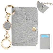1PC Smart Key Pouch PU Leather Key Bag Men's Key Bag Women's Smart Key Pouch Covered Key Chain Men's Key Bag Smart Key Car Key Pouch Key Cover Cute Grained PU Leather Carabiner With Key Ring Key Chain - Multicolor - View 15