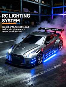 High-Speed RC Drift Car, Remote Control Racing Car, Supports Multi-Car Simultaneous Competition, Equipped With 3.7V Large Capacity Rechargeable Lithium Battery, Suitable For Children And Adults RC Hobby Toy Gift, Children's Toy Car Remote Control Car - Black - View 6