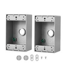 Outdoor Electrical Box 4-Pack, 4.5x2.8x2in, Junction Box For Outlet, 1/2-3/4" Conduit, 18.3 Cu.In, Gray Metal Protector - Multicolor11 - View 1