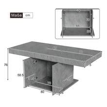 Extendable Dining Table - Space Saving & Multifunctional - Grey - View 9