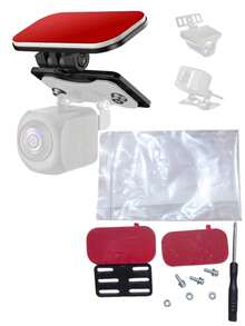 1 Set Adjustable Self-Adhesive Camera Mount (Includes Screws, Screwdriver And Adhesive Tape), Lightweight And Compact, 180 Degree Adjustable, Suitable For SUV, Truck And Car Dash Cam Installation, No Drilling Required, Easy Installation - Adjustable - View 2