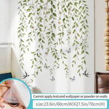 2 buah Stiker Dinding Mural Latar Belakang Ranting Willow yang Dapat Dilepas, Dekorasi Rumah Musim Panas, Seni Dinding Latar Belakang, Dekorasi Rumah, Warna Campuran, Stiker Dinding Perekat Sendiri - 69412-QYTF - View 8