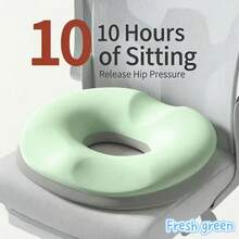 Pillow Comfort Donut Seat Cushion Sofa Hemorrhoid Memory Foam Anti Hemorrhoid Massage Tailbone Pillow Car Seat Cushion Gifts - Black 1pc - View 12