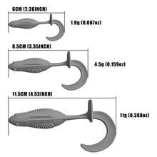 Fishing Soft Baits, 3 Sizes/Multi-Color Options, 10pcs Set Lure Fishing Baits, Realistic Shape And Swimming Action, Slow Sinking, Suitable For Boat Fishing And Shore Fishing - Multicolor - View 8