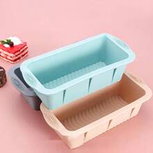 1pc Rectangular Silicone Cake Mold, Toast Mold And Brownie Mold, Suitable For Baking Bread, Cake And Brownies - View 4