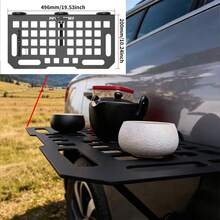 Magnetic Car Side Storage Rack, Universal Car Panel Tactical Board, Heavy Duty Magnetic Mounting Storage Rack Suitable For Camping, Outdoor Cooking, Road Trips And Picnics, Multi-Functional Car Exterior Accessory - A - View 1