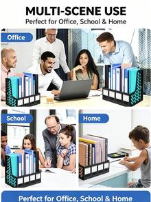 Office Supplies Desktop File Rack Plastic Storage File Box A4 File Tray Multi-Layer Document Organizer Wholesale - One Size Fits All - View 9