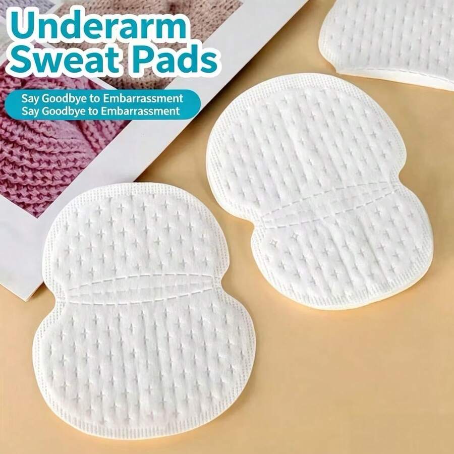 150pcs Women's Disposable Underarm Sweat Pads, Ultra-Thin Invisible Anti-Sweat Underarm Patches, Portable Odor-Proof Pads, Suitable For Daily Wear In Summer - Classic - View 1