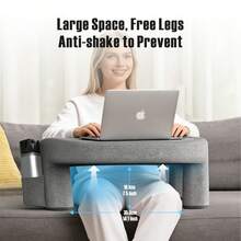 1 pieza Almohada de soporte para lectura en la cama con bolsillo lateral de almacenamiento, espuma suave ergonómica curva y multifunción - Multicolor - Ver 6