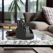 Multi-Compartment Remote Control Storage Box, Multi-Functional Desktop Organizer, Suitable For TV Remote, Stationery, Glasses, Cosmetics And Small Items Storage, Space-Saving Bedside Table Storage Box, Universal For Home And Office Scenarios, Creative And Practical Home Storage Box - A - View 6
