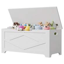Storage Benches - White - View 1
