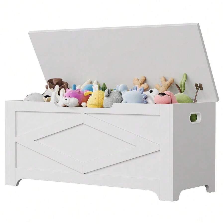 Storage Benches - White - View 1
