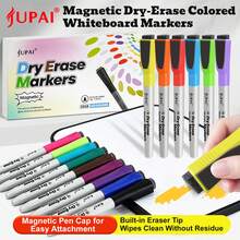 15/12 Colors Liquid Chalk Markers, Erasable Whiteboard Pens, Marker Pens, Bold Dry Erase Markers, Vibrant Colors, Erasable, Suitable For Whiteboard, Blackboard, Billboard, Glass, Car, Window, Etc. - Multicolor - View 10
