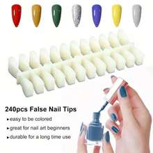 160/216/320 Color Nail Polish Color Chart Book, With Blank Nail Color Test Strips Nail Polish Display Album, Professional Nail Salon Color Chart Display Board, Suitable For Nail Art Supplies - Multicolor - View 6