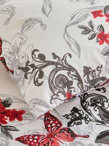 3pcs (1 Bed Skirt, 2 Pillowcases) Floral, Botanical, Striped, Plaid Pattern Printed Ruffle Bed Skirt Full Coverage Dust Cover With Skirt Hem And Pillowcases, Soft And Breathable Bedding Set With Ruffle Skirt Hem And Elastic Band, Bohemian Style Soft Skin-Friendly Bedding Set Suitable For Bedroom Use, 3-Piece Set Pleated Bed Skirt With 2 Pillowcases Bedding Set, Can Be Used For Sleeping Naked, Skin-Friendly, Sweat-Absorbent, Moisture-Proof - Peony In Bloom - View 12