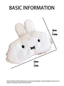 Official Authorized MIFFY Cute Cartoon Plush Blackout Sleep Eye Mask, Ins Style Soft Eye Mask, Suitable For Office Rest, Travel And Daily Napping, Comfortable Rest Accessory For Girls, 2026 Hot-Selling Tk Ins Limited Cute Relaxation Gift, Suitable For MIFFY Fans - Eye Mask - View 3