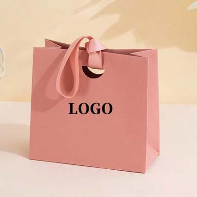 Bolsas de embalaje de regalo personalizadas | Nuevas bolsas de papel de mano, bolsas de regalo para cosméticos y joyas, personalizables con tu logotipo, bolsas de embalaje de regalo de alta gama y exquisitas, material de papel