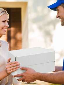 8pcs - Sturdy White Corrugated Cardboard Boxes, Perfect For Small Businesses, E-Commerce, Shipping And Packaging | Gift And Storage Boxes, Corrugated Gift Boxes For Shipping And Packaging, Small Mailing Boxes, White Mailing Boxes, Flat Corrugated Cardboard, Document Mailing Boxes, Jewelry Packaging - Multiple Styles - View 8