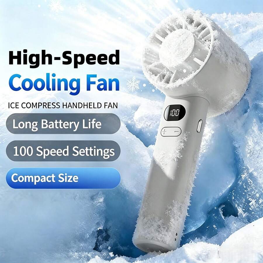 迷你便攜式手持風扇,可充電個人風扇,配備 800mAh 電池,海灘度假必備配件,適合度假、通勤、化妝、辦公室、戶外活動的小型冷卻手持風扇,夏季必備 - 灰色 - 查看 1