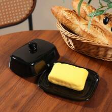 Ceramic Butter Dish With Lid, Keeps And Fresh, Durable Butter Tray For Daily Home Use, Dishwasher And Refrigerator , Kitchen Home Gift - View 9