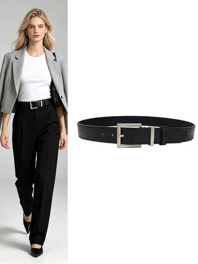 Vintage Neutral Women Belt, Hong Kong Style Advanced Casual Waist Belt, Versatile Popular Student Pants Strap
