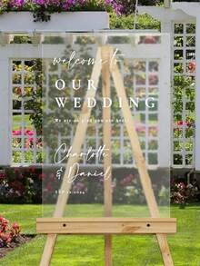 Photo Wedding Welcome Sign, Wedding Rehearsal Sign, Modern Wedding Sign, Acrylic Welcome Sign, Wedding Photo Sign, Welcome To Our Wedding - Multicolor - View 3
