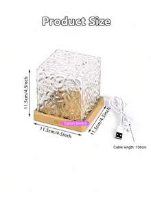 USB供電水波紋燈 16色RGB觸控燈 方形或圓柱造型 - 多色光 - 查看 12