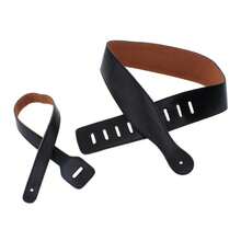 Correa de guitarra de cuero genuino, duradera y ajustable, adecuada para guitarra eléctrica y bajo, accesorio universal para instrumentos musicales G99D - Marrón claro - Ver 7