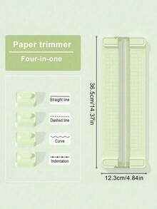 Juego portátil de 4 en 1 de cortador de papel, cortador de papel multifunción creativo mini con 4 cuchillas, adecuado para estudiantes, cortar fotos, documentos, manualidades, hogar y oficina, de vuelta a la escuela, útiles escolares - Multicolor - Ver 13
