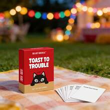 HEART BRIDGE Party Adventure Interactive Challenge Card Game, Icebreaker Entertainment Tabletop Game, Tambahkan Keseruan pada Pertemuan Harian dan Nikmati Malam Santai, Hadiah Sempurna untuk Teman dan Keluarga untuk Halloween/Natal/Thanksgiving, Cocok untuk Malam Permainan - Merah - View 6
