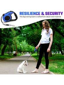 3 Meters/5m Retractable Pet Leash, Easy To Store And Manage, Durable Nylon Rope Style Leash, Suitable For Small And Medium Dogs - Multicolor - View 6