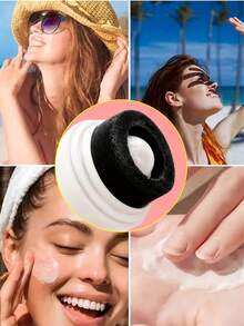 100ml Refillable Roller Ball Lotion Applicator, Detachable Sunscreen Applicator, Even Application, No Messy Hands, Hands-Free Application Of Body Lotion, Foundation And BB Cream, Portable Design, Suitable For Summer, Beach, Pool, Outdoor Activities And Travel, Essential For Women. - View 6
