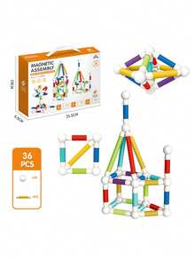 Children's Early Education Multi-Functional Magnetic Beads Set Of Toys - Educational DIY Assembly Magnetic Building Blocks For Developing Thinking, Creativity And Imagination - Gift For Children - Multicolor - View 10