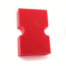 Car Wash Sponge, Large Red Scratch-Resistant Car Wash Sponge, Durable Cross-Grid Sponge, Suitable For Multi-Purpose Cleaning Of Car Body Surfaces - A - View 5