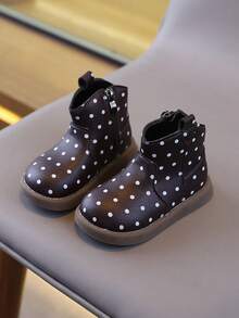 Neue Mädchen-Stiefel mit weicher Sohle, bequem, vielseitig, lässige Stiefeletten - Braun - Übersicht 2