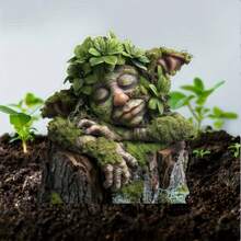 2D Flat Acrylic Charming Garden Fairy Elf Tree Stump Design, Perfect For Outdoor Garden Or Yard Decorative Art, Outdoor Garden Stake, Ground Insert, Ornament - Multiple Styles - View 1